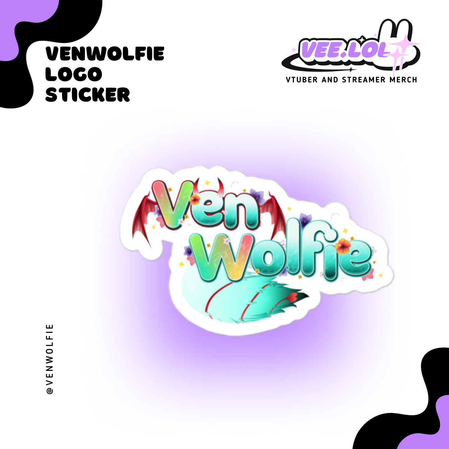 VenWolfie Logo Sticker