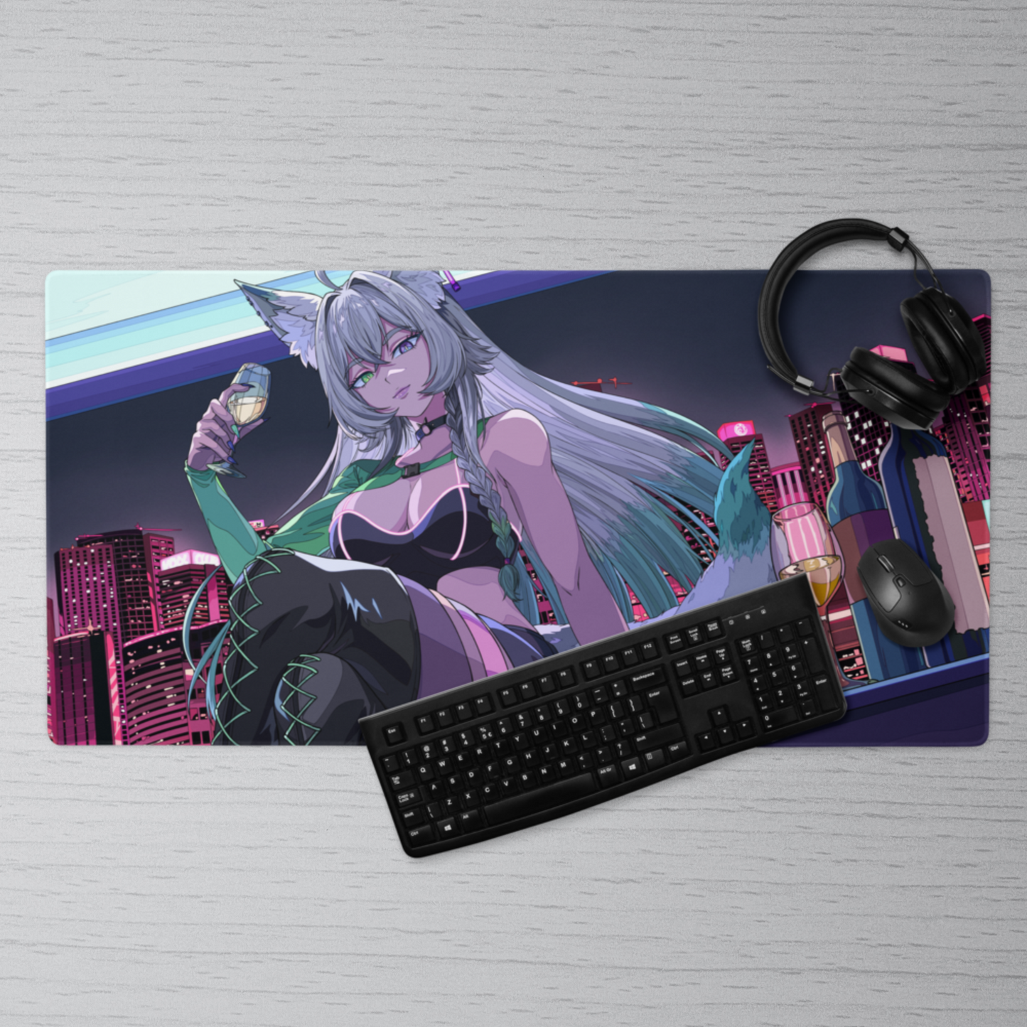 Vixxann Have A Drink With Me Gaming Mouse Pad