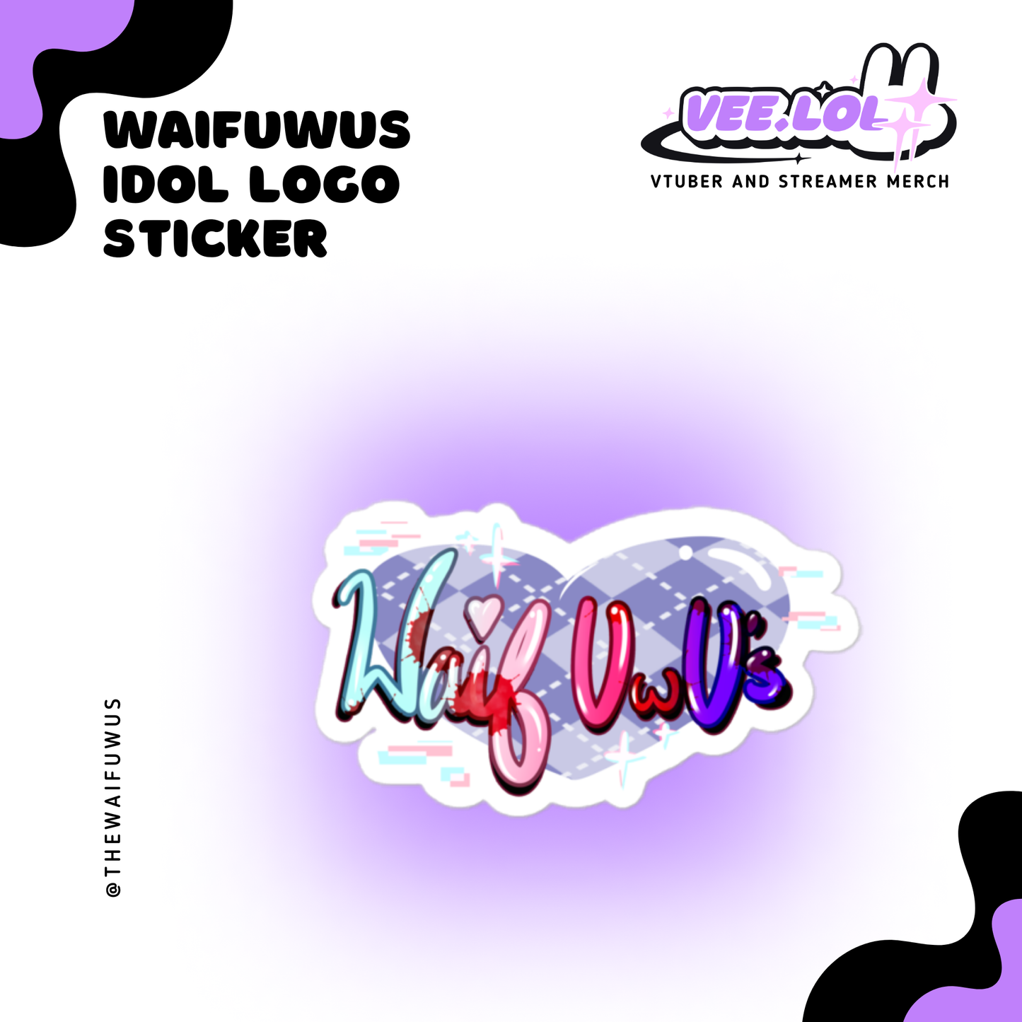 Waifuwus Idol Logo Sticker