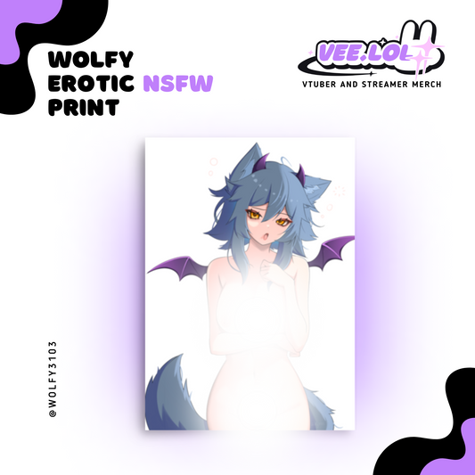 Wolfy Erotic NSFW Print