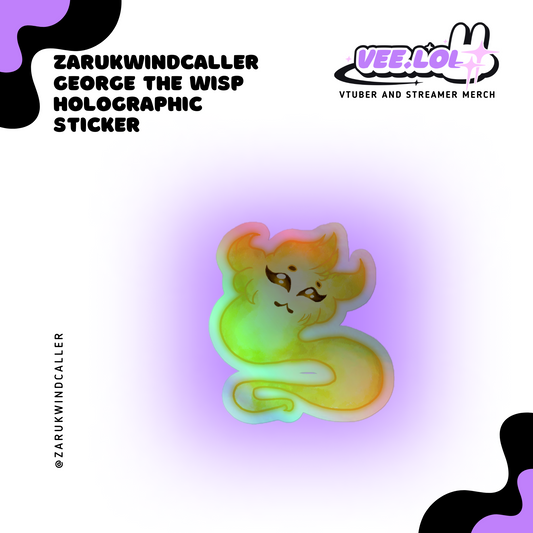 ZarukWindCaller George The Wisp Holographic Sticker