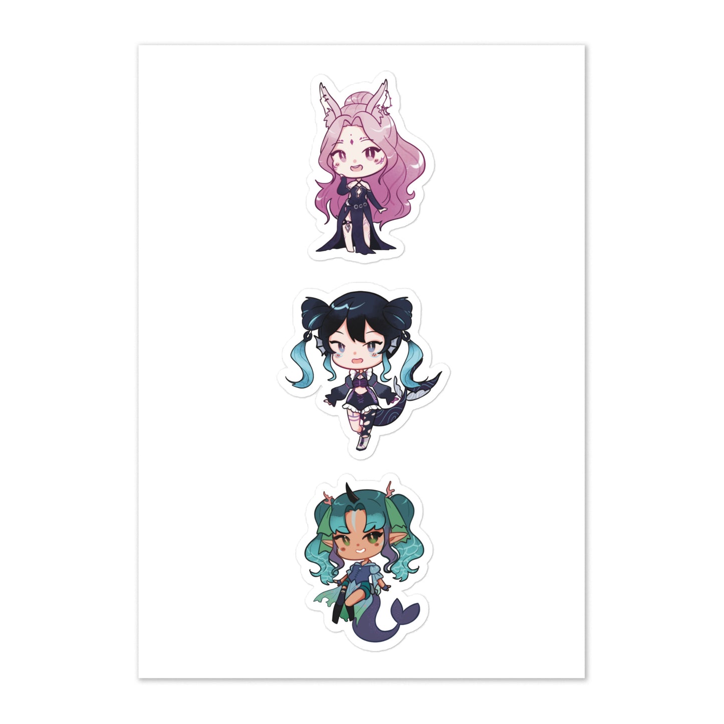 Cult Of Chaos Leaders Chibi Sticker Sheet