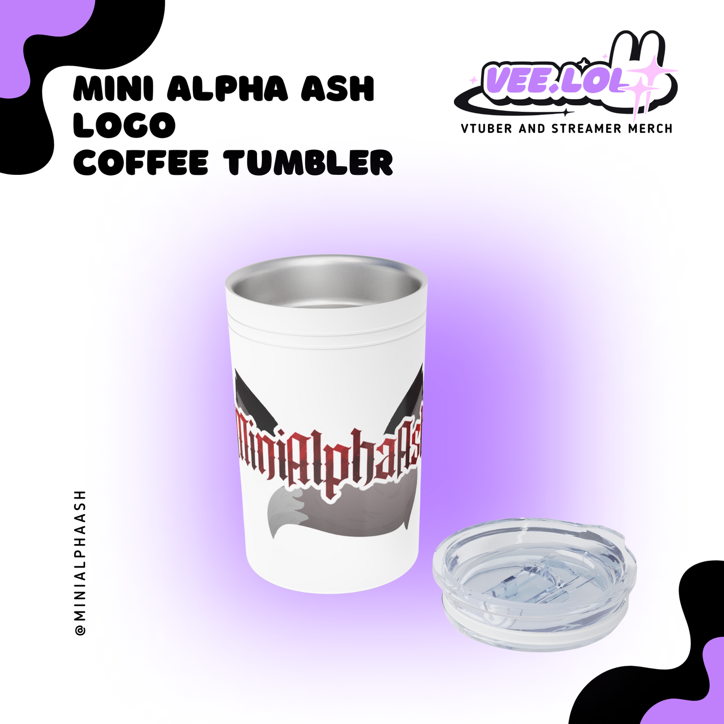 MiniAlphaAsh Logo Coffee Tumbler