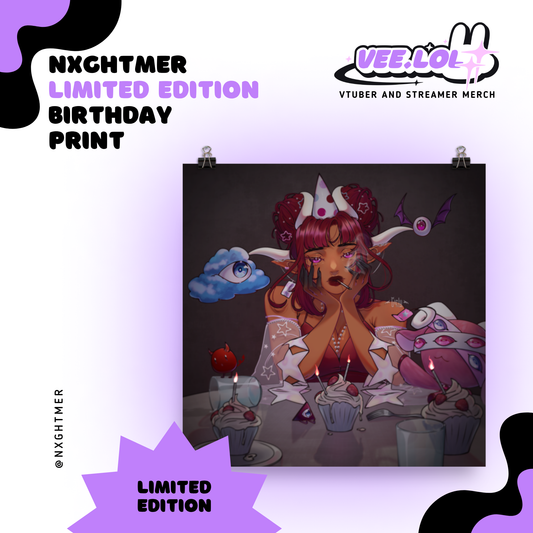 Nxghtmer Limited Edition Birthday Print