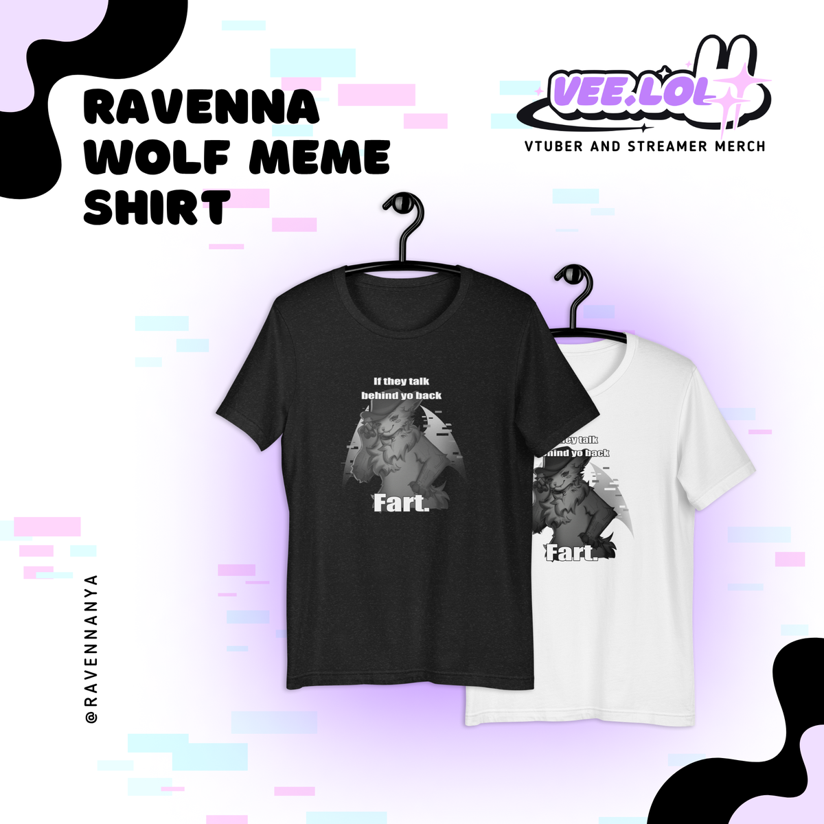 Ravenna Nya Wolf Meme Fart Unisex T-Shirt