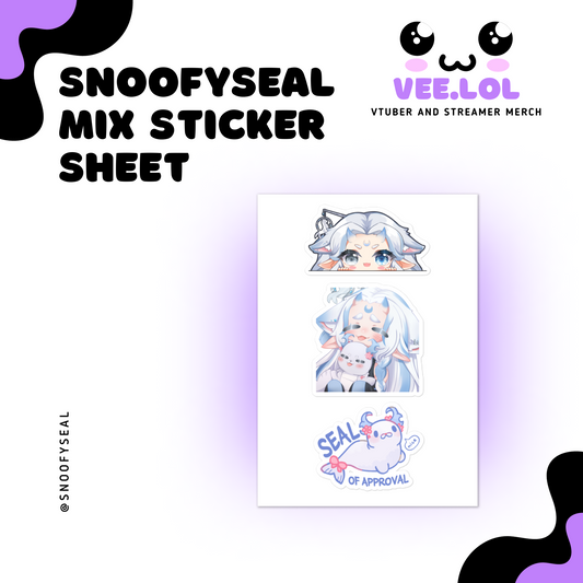 snoofyseal Mix Sticker Sheet