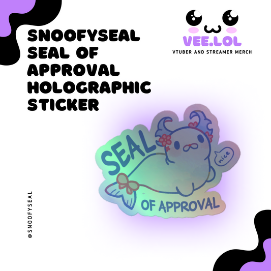 snoofyseal Seal Of Approval Holographic Sticker