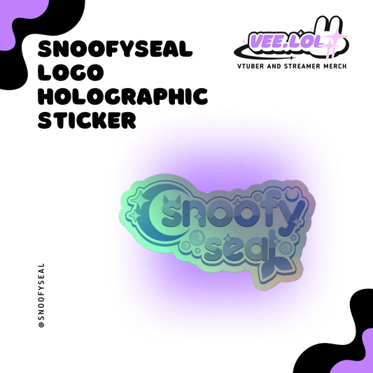 snoofyseal Logo Holographic Sticker