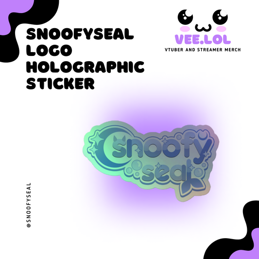 Snoofyseal Logo Holographic Sticker