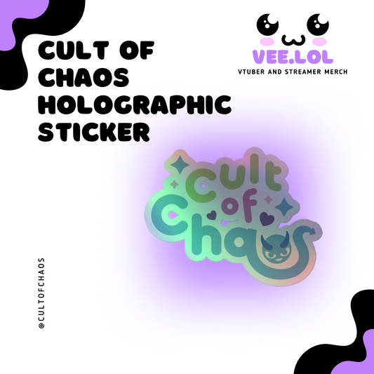 Cult Of Chaos Holographic Sticker